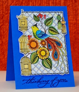 April Cling Mounted Stamps