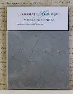 Chocolate Baroque Mask - Kaleidoscope of Butterflies