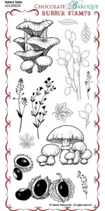 Nature Table Rubber Stamp Sheet - DL
