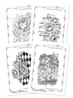Floral Backgrounds Cling Mounted Individual Rubber stamps Multi-buy