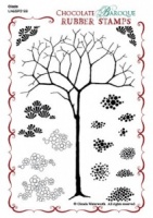 Glade Design a Tree Rubber stamp sheet - A6
