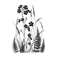 Crafty Individuals - Wild Flowers and Ferns Silhouette