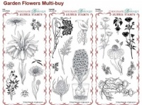 Hyacinth, Lily and Fuchsia Rubber Stamps Multi-buy - DL