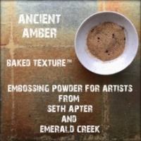 Seth Apter Baked Texture Embossing Powder - Ancient Amber