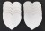 Chocolate Baroque White Board Trading Hearts - Pack of 10