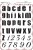 Distressed Alphabet Upper & Lower Case Rubber stamps Multi-buy