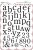 Classic Alphabet Upper Case Rubber stamp sheet - A4