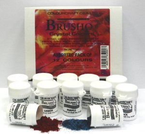 Brusho Crystal Colours - Set of 12