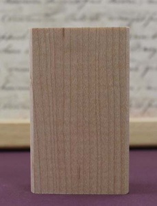 Wood Art Block - 7.2 x 4.2cm Rectangle