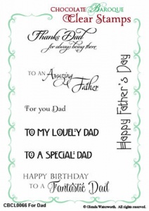 For Dad Clear stamp set