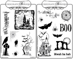 Boo and Halloween Rubber stamps Multi-buy - A6