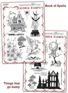Book of Spells/Things that go Bump Rubber stamps Multi-buy - A5