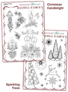 Christmas Sparkle Rubber stamps Multi-buy - A5