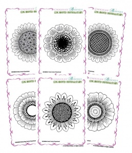 Flowerhead Collection Cling Mounted Individual Rubber stamps Multi-buy