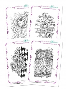 Floral Backgrounds Cling Mounted Individual Rubber stamps Multi-buy