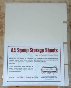 Tabbed Stamp Storage Sheets A4 - Pack of 4