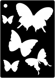 Creative Expressions Mini Stencil - Butterfly Splash