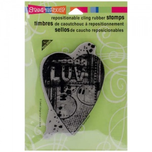 Stampendous Cling Rubber Stamp - Luv Heart