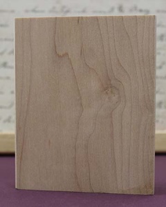 Wood Art Block - 10.0 x 8.0cm Rectangle