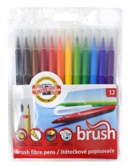 Koh-I-Noor Brush Markers - set of 12