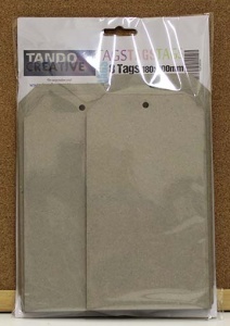 Tando Creative - Set of 8 Greyboard Tags size 10