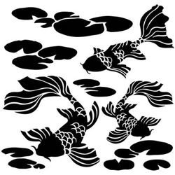 Crafter's Workshop Template 6x6 - Koi Pond
