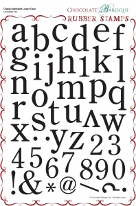 Classic Alphabet Lower Case Rubber stamp sheet - A4