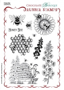 Honey Bee Unmmounted Stamp Sheet - A5