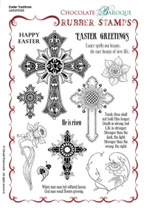 Easter Traditions Rubber Stamp sheet - A5