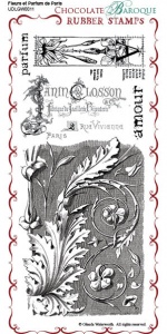 Parfum de Paris Rubber Stamp Sheet - DL
