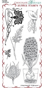 Hyacinth Rubber Stamp Sheet - DL