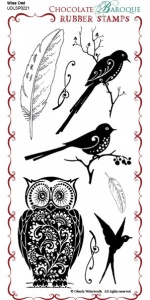 Wise Owl Rubber Stamp Sheet - DL