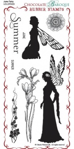 June Fairy Rubber Stamp sheet - DL
