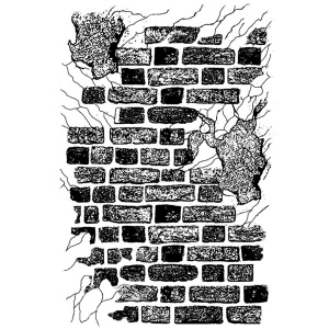 Stamperia cling mounted rubber stamp - Bricks