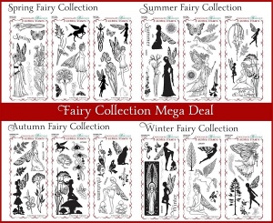 Fairy Collection - Spring/Summer/Autum/Winter Fairy stamps Multi-buy - DL