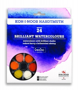 Koh-I-Noor Brilliant Water Colour Palette - Set of 24