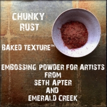 Seth Apter Baked Texture Embossing Powder - Chunky Rust