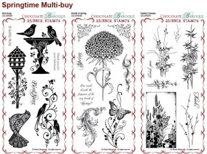 Springtime Collection Rubber Stamps Multi-buy - DL