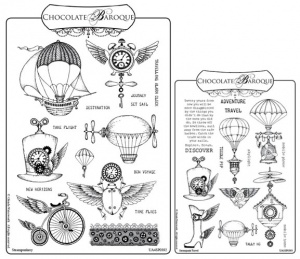 Steampunkery/Steampunk Travel Rubber stamps Multi-buy
