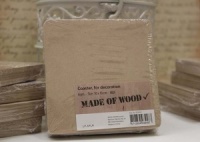 MDF Coasters - 10 x 10cm (pack of 6)