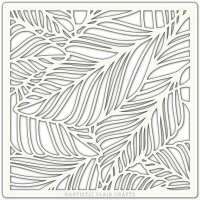 Artistic Flair 152 Range (6''x6'')  - Fallen Leaves stencil template