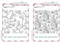 Big Bold Backgrounds Leafy/Belle Flowers Multi-buy Rubber stamps
