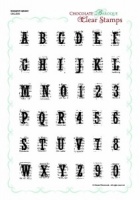 Newsprint Alphabet Clear stamp set