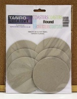 Tando Creative - Chipboard 3.75'' Round Coasters - pack of 6
