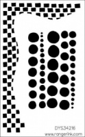 Dylusions Stencil 5''x8'' - Chequered Dots