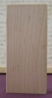 Wood Art Block - 14.2 x 5.3cm Rectangle