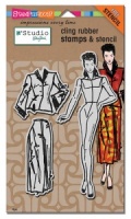 Stampendous - N Studio Fashion Dame with Template