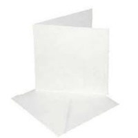 8'' x 8'' Square Cards & Envelopes White - 5 pack