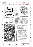 Paisley Elephant Rubber stamp sheet - A4
