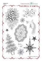 Christmas Fusion Rubber Stamp Sheet - A4